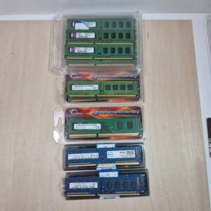 Dell Kingston G Skill DDR3 RAM Memory Sticks Lot‎ 16 PC3 12800U